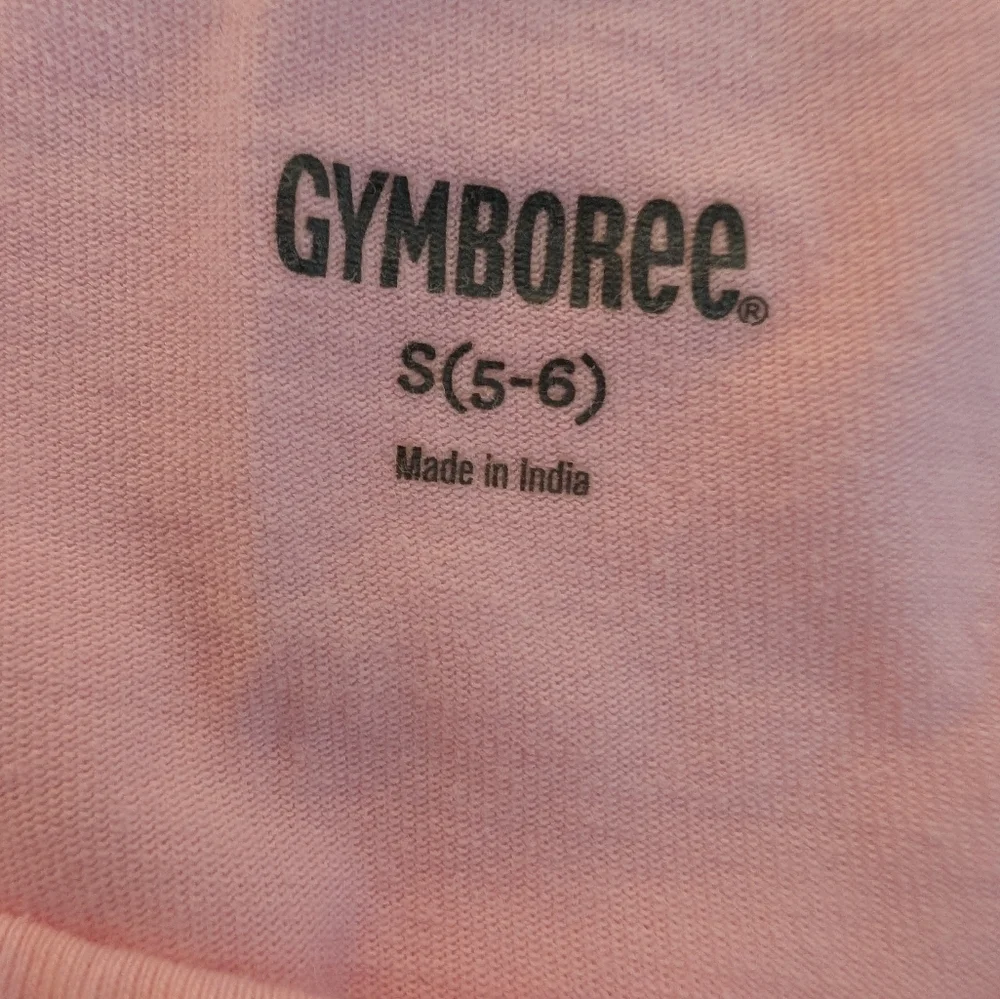 Gymboree Girls Long Sleeve Graph Pink Kids Shirt Cotton Size S 5-6